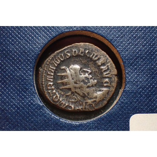 427 - An album containing mainly Roman coinage approx 70 plus with examples from: Republican 280-41BC, Imp... 