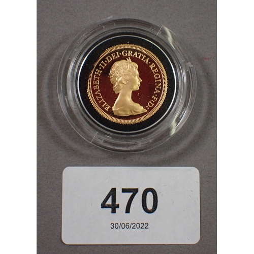 470 - A gold sovereign 1979, London Mint, portrait by A Machin in Royal Mint presentation case - Condition... 