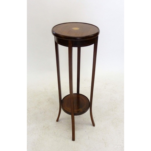 1128 - An Edwardian mahogany jardiniere stand