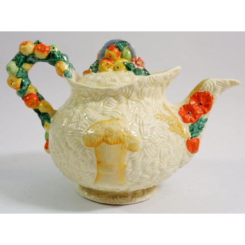 15 - A Clarice Cliff Celtic Harvest teapot