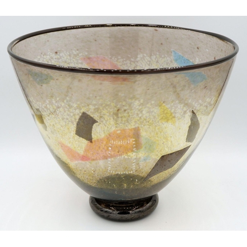 170 - A Cowdy Glass Confetti bowl, 20.5cm diameter