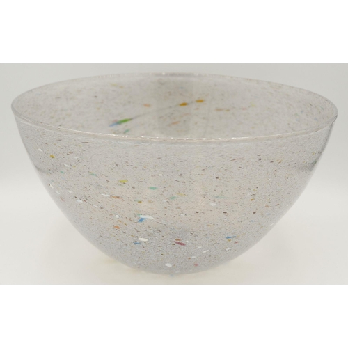 175 - A Cowdy Glass Terrazzo bowl, 23.5cm diameter