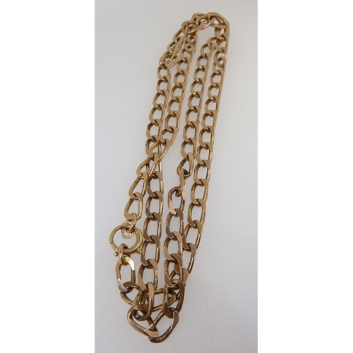 302 - A 9 carat gold chain, 20g