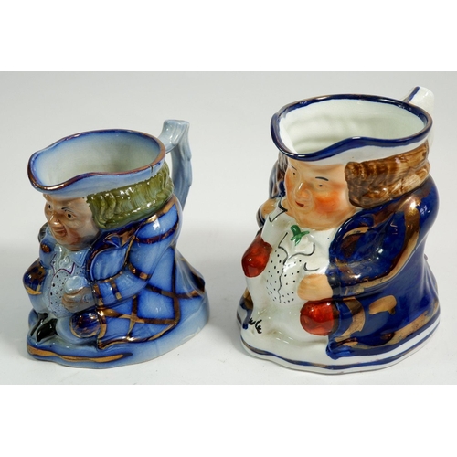 34 - Two Victorian Toby jugs, one by Allertons, 14 cm