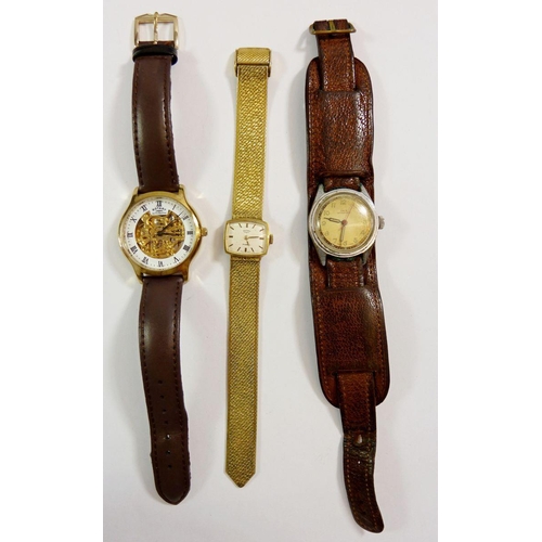 515 - A Rotary gentleman's Automatic wrist watch, a ladies Rotary watch and a gentleman's vintage Oris wat... 