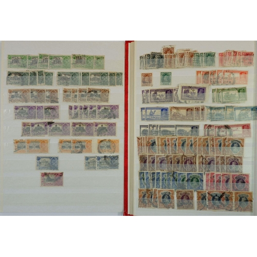 525 - India: Album, large stock-book & slimmer one of QV to post-independence issues, mint & used. Defin, ... 