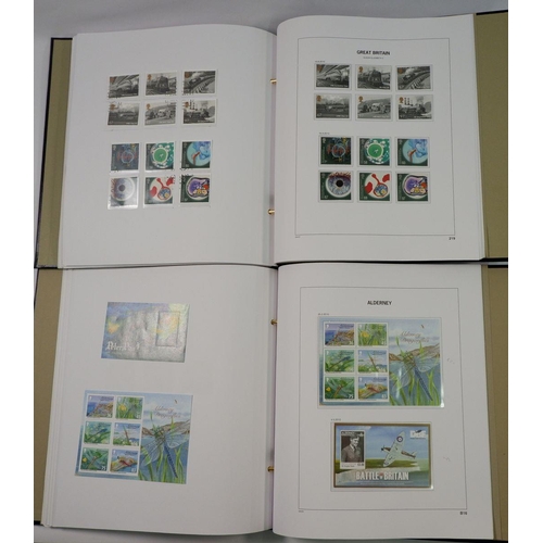 537 - GB: FV c£270 + c£100 Alderney mint decimal in this boxed collection of 2 sleeved, purposed SG/Davo s... 