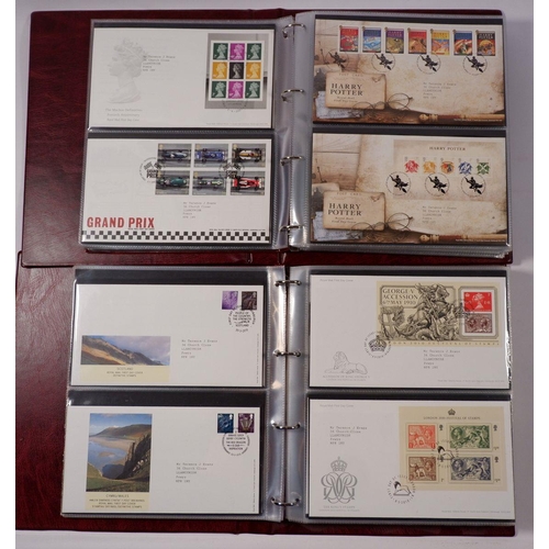 537 - GB: FV c£270 + c£100 Alderney mint decimal in this boxed collection of 2 sleeved, purposed SG/Davo s... 