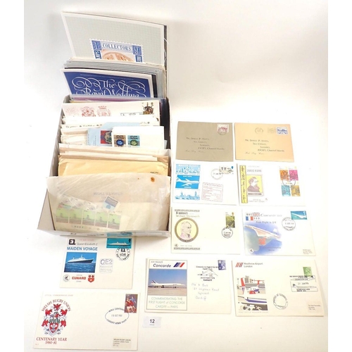 542 - A collection in small suitcase and box of GB, Br Commonwealth and ROW stamps, mostly of QEII era. Nu... 