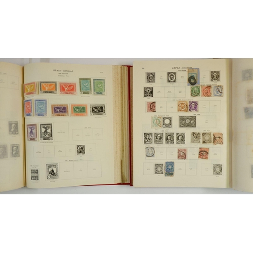 549 - GB/World: Accumulation of 5 albums and a stock-book incl SG 'The New Ideal Postage Stamp Album Volum... 