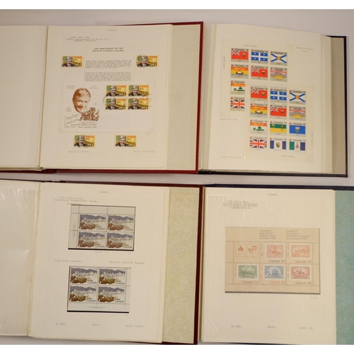 555 - Canada: Boxed collection of 7 'Warwick' albums with mint & used defin & commem, 1961-1982. Numerous ... 