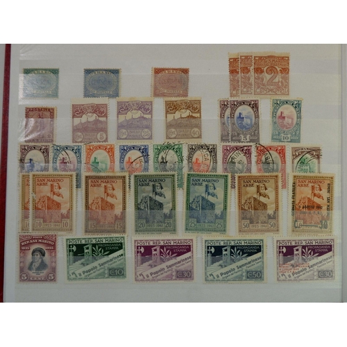 563 - San Marino: Collection in Wessex Paragon 16 leaf stock-book, part-filled, with mint & used defin, co... 