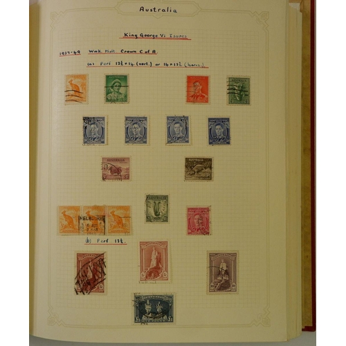 576 - Australia: Red 'Simplex' album of mainly used defin, commem, offials & postage due, late QV to QEII.... 