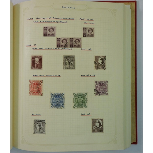 576 - Australia: Red 'Simplex' album of mainly used defin, commem, offials & postage due, late QV to QEII.... 