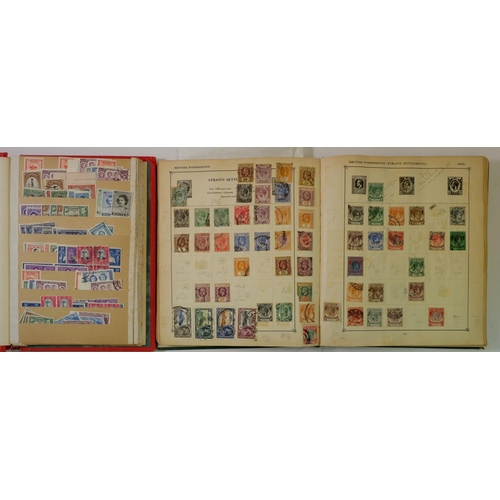 578 - GB, Br Empire & Rest of World: Green 'Strand' album & red stock-book of QV-QEII mint/used defin & co... 