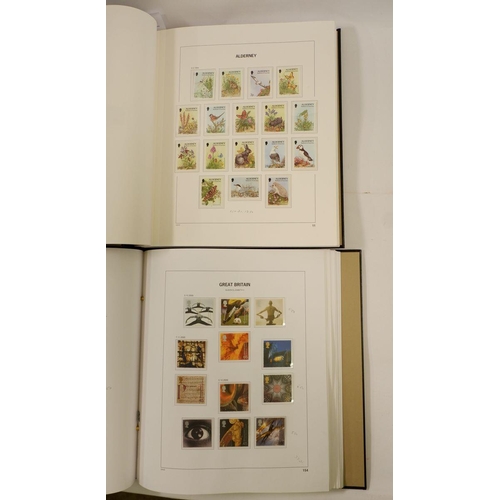 597 - GB: FV c£400 + c£140 for Alderney in this large boxed collection of defin & commem. Incl 2 sleeved S... 