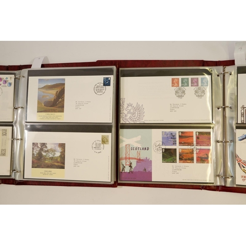 597 - GB: FV c£400 + c£140 for Alderney in this large boxed collection of defin & commem. Incl 2 sleeved S... 