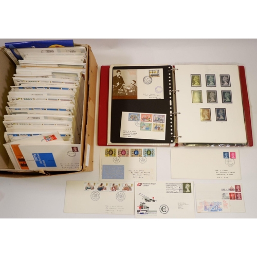 598 - GB: Decimal FV £300+ within 2 large boxes of mint/used mainly QEII defin & commem in containers, alb... 