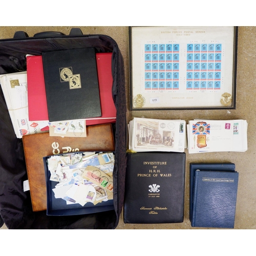 619 - GB, Br C'wealth & Rest of World: Suitcase of much British & other Forces Post Office-related items i... 