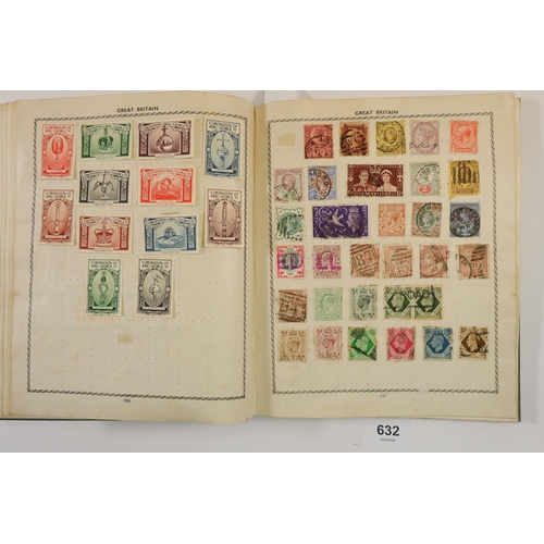 632 - All World: Triumph album of mainly used defin & commem, QV-early QEII, with a small no  postage due,... 