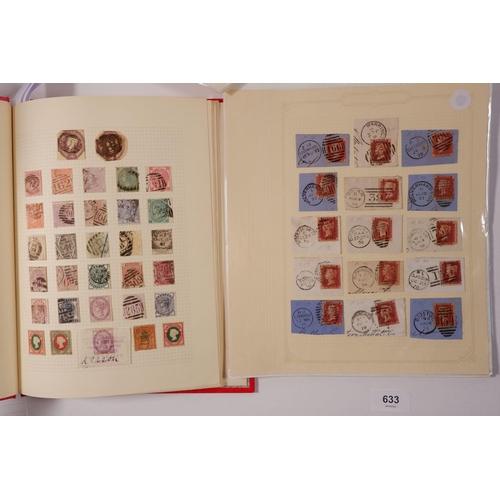 633 - GB: Red 15 page 'Simplex' album of QV-KGVI mint & used. Defin, commem, official and postage due with... 