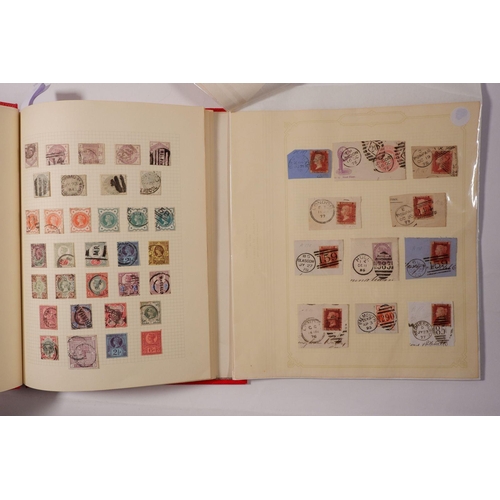 633 - GB: Red 15 page 'Simplex' album of QV-KGVI mint & used. Defin, commem, official and postage due with... 