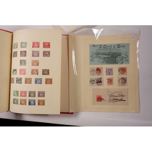 633 - GB: Red 15 page 'Simplex' album of QV-KGVI mint & used. Defin, commem, official and postage due with... 