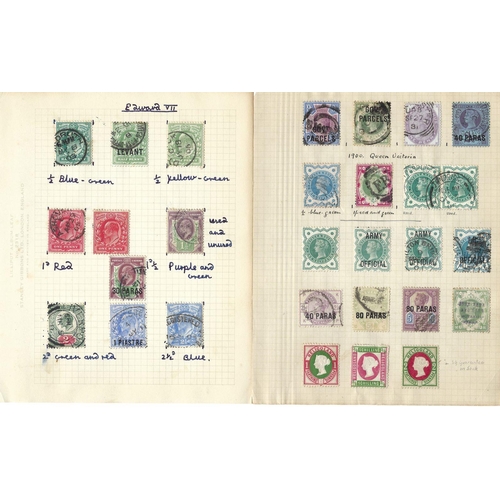 654 - GB: Small red, 26 page, SG 'Lilliput' album of mint & used QV/KEVII in issue date order (see afterno... 