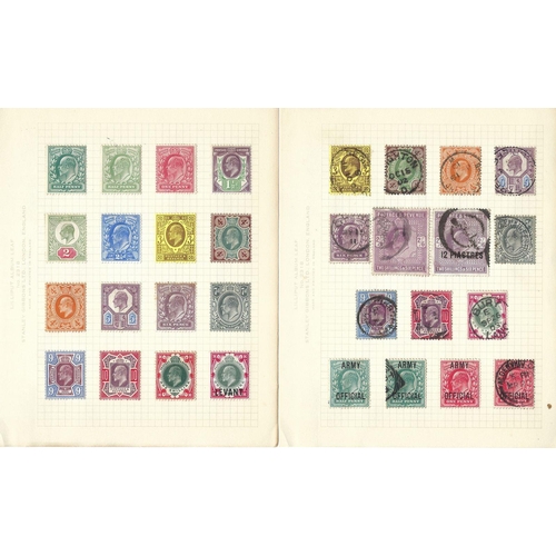 654 - GB: Small red, 26 page, SG 'Lilliput' album of mint & used QV/KEVII in issue date order (see afterno... 