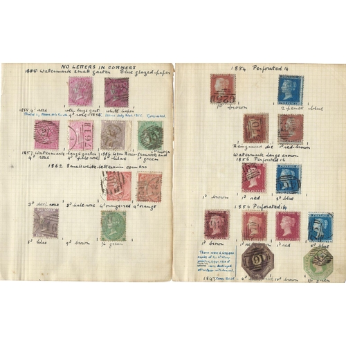 654 - GB: Small red, 26 page, SG 'Lilliput' album of mint & used QV/KEVII in issue date order (see afterno... 