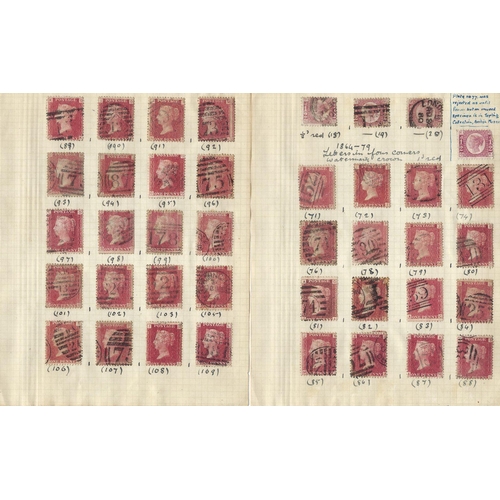 654 - GB: Small red, 26 page, SG 'Lilliput' album of mint & used QV/KEVII in issue date order (see afterno... 