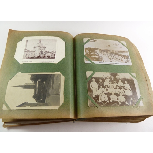 700 - An Edwardian postcard album with wide selection of topographical scenes (approx 400) plus another al... 