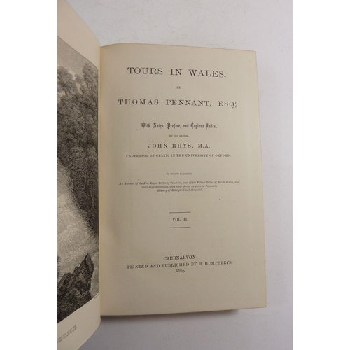 742 - Pennant's Tours of Wales in three volumes published by H Humphries 1883 - VGC