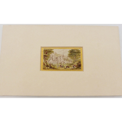 823 - A group of fifteen Baxter mini prints of Victorian scenes including Royalty