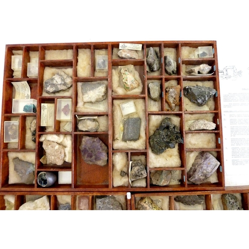 964 - Three trays of a comprehensive collection of gemmological samples