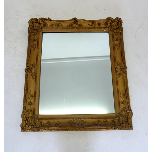 1139 - A Victorian large gilt framed mirror, 100 x 87 cm