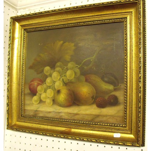 939 - A pair of 19th century still life oils on canvas, 24.5 x 29.5cm