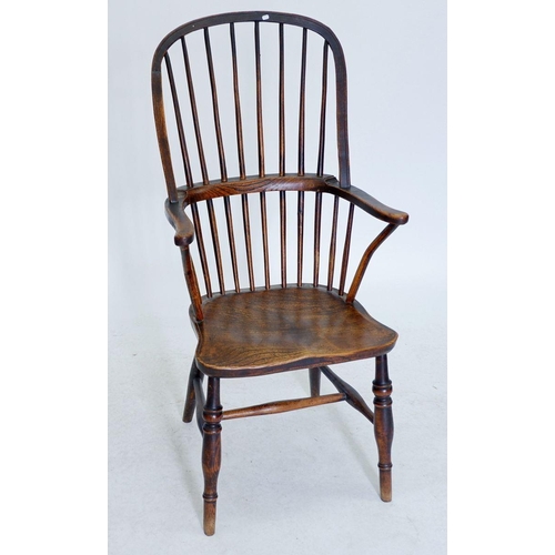 1225 - A 19th century double stick back chair