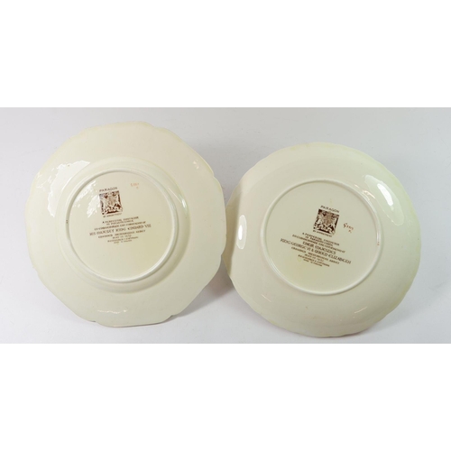 176 - Two Paragon commemorative plates for George VI and Edward VIII