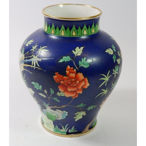 24 - A Tuscan China Kang He vase, 16cm