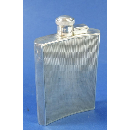 396 - A silver spirit flask by James Dixon, 172g, Sheffield 1936