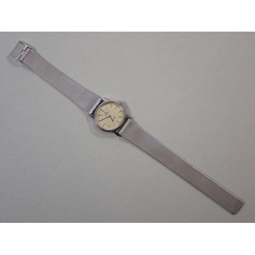 659 - An Omega ladies De Ville stainless steel wrist watch