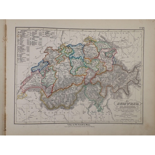 733 - Edward Wagner's Atlas der Neuesten Erdkunde, Mainz 1853