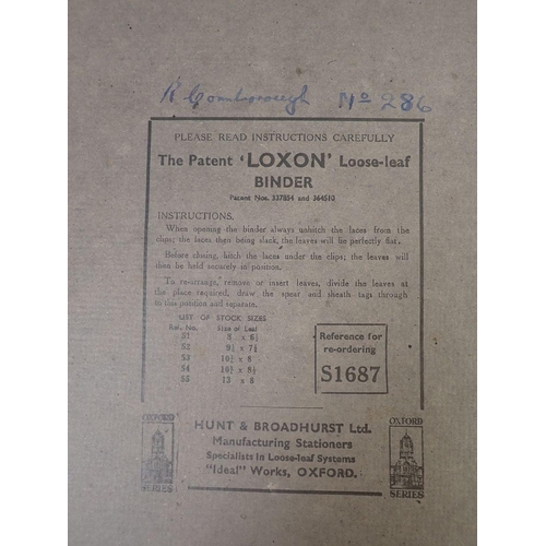 735 - A 1944 WWII ATC cadets gliding and flying log for a R Cornborough squadron 1098 flying the Tiger Mot... 