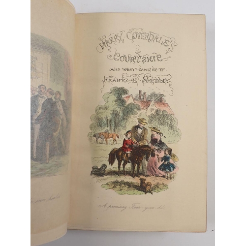 750 - Harry Coverdale's Courtship by Frank Smedley with thirty hand coloured illustrations by 'Phiz', gilt... 