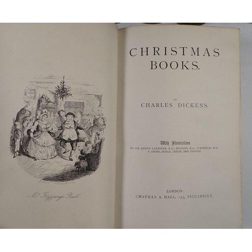 758 - The Works of Charles Dickens, set of fourteen volumes, published by Chapman & Hall, London