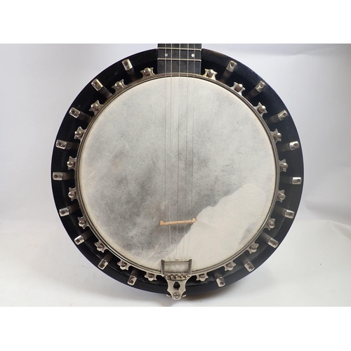 789 - A 'Perfect' banjolele by Barnes & Mullins , 76cm long