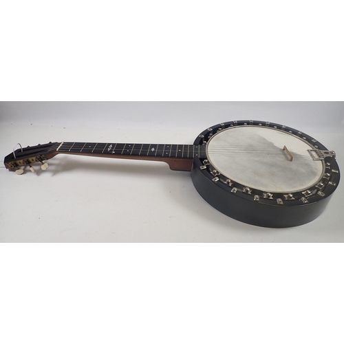 789 - A 'Perfect' banjolele by Barnes & Mullins , 76cm long