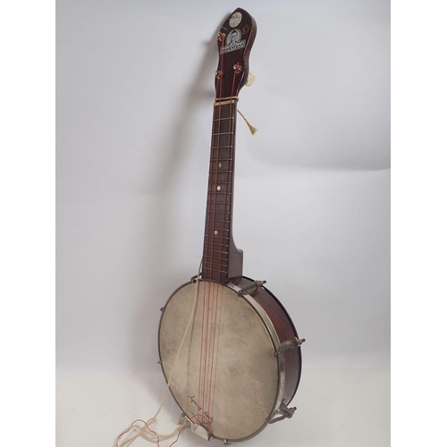 790 - A George Formby ukulele banjolele in case