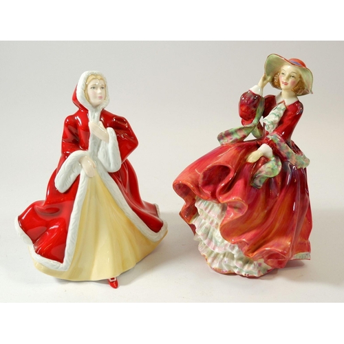 80 - Two Royal Doulton figures - Rachel HN4760 and 'Top of the Hill' No. 822821